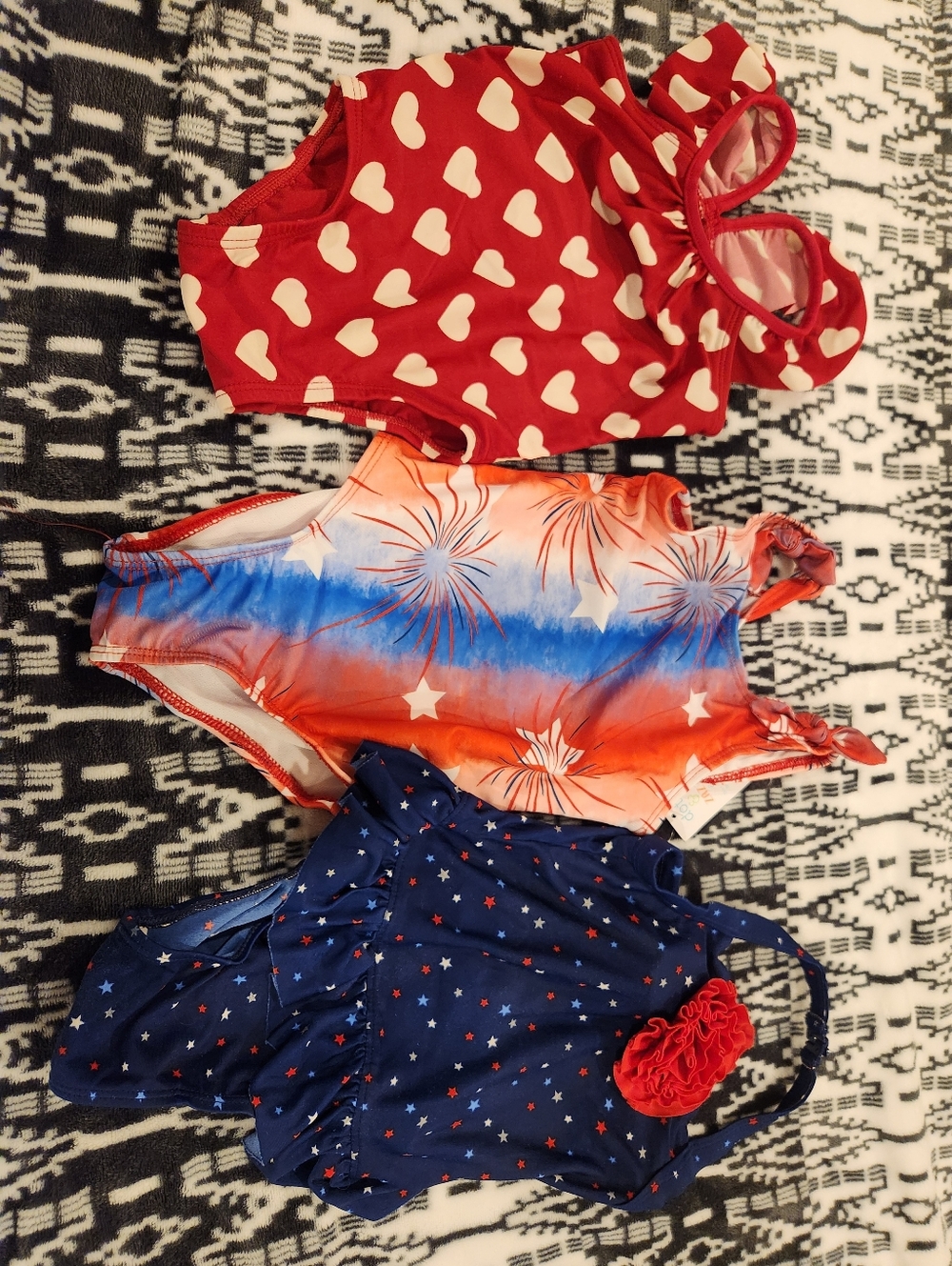 Girls One-Piece Swimsuit Bundle, Size, 18-24M
